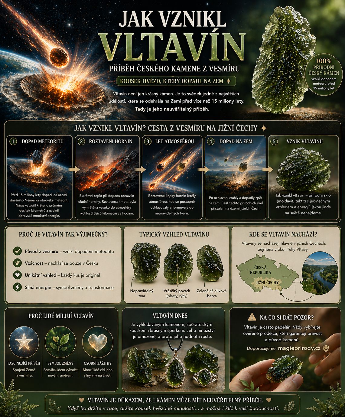 jak vznikl vltavín -